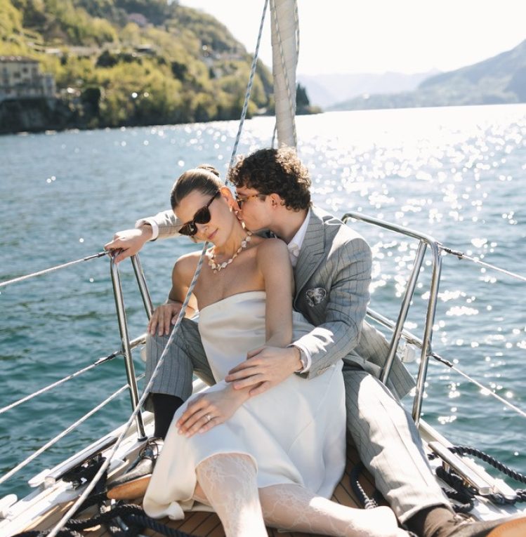 Sailing boat departing from Varenna for a private Lake Como boat tour
